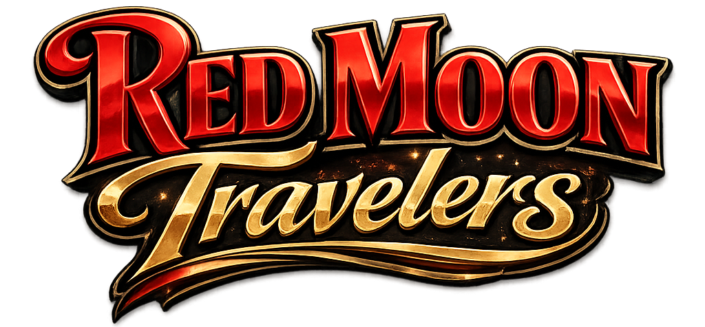 Red Moon Travelers 2026 logo.